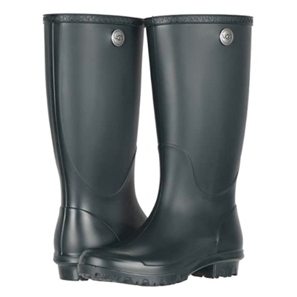 UGG Shelby Matte Green Rain Boot - Size 7